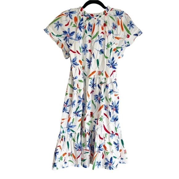 Maggy London  Mini Dress with Flutter Sleeve Floral Women's Size 6 - Picture 8 of 12